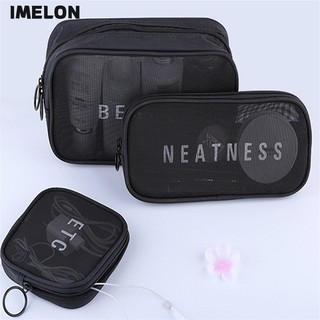 Imelon Túi Đựng Mỹ Phẩm Ba Chiều Thoáng Khí Cầm Tay Du Lịch Tiện Lợi Cho Nam