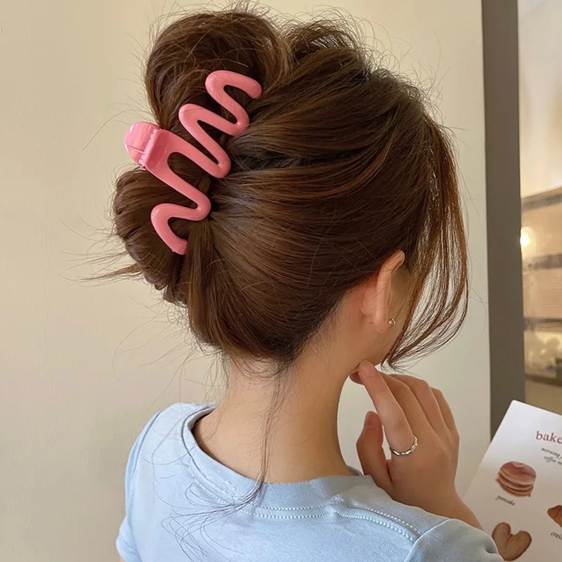 Mới Kẹp Tóc Hình Cá Mập Nhiều Màu Sắc Bằng acrylic Cho Nữ