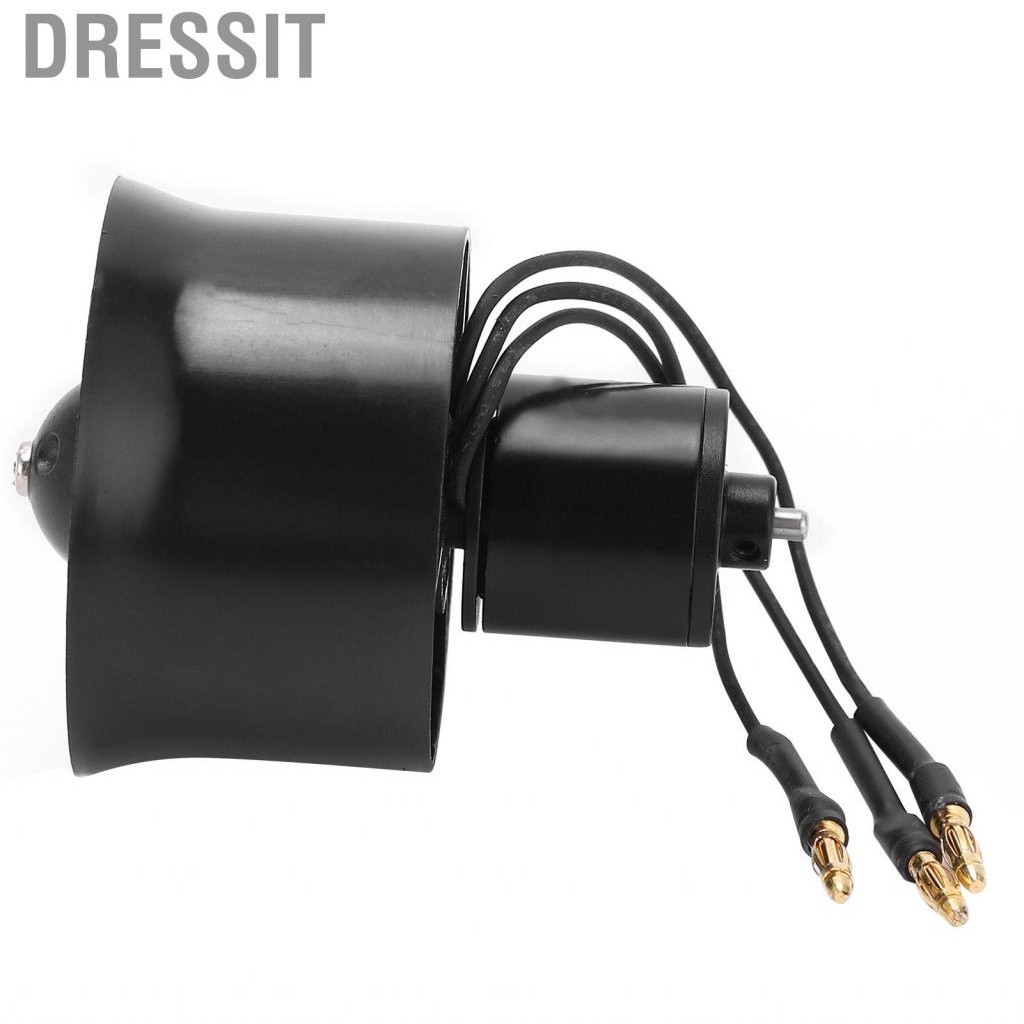 Dressit 7000KV Motor with 6 Blades  30mm EDF Ducted Fan Long Service Life and Better Work Efficiency for RC Airplane