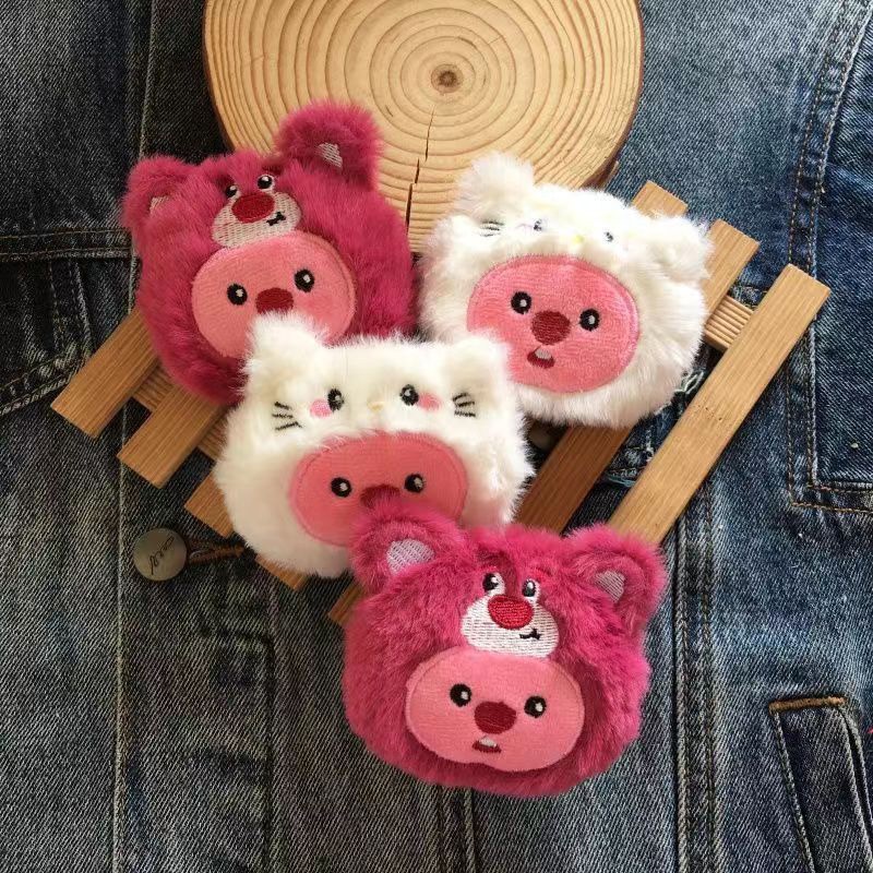Kawaii Phụ Kiện Móc Khóa Hình Búp Bê Nhồi Bông Mềm Mại Dễ Thương diy