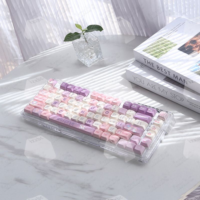 Keycap chủ đề kỳ lân, 133 phím, chiều cao XDA 9,5MM, nhuộm thăng hoa PBT, thích hợp cho bàn phím phím 87/68/84/104/108