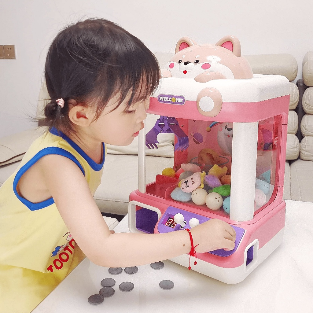 Đồ Chơi Trẻ Em Máy Gắp Thú Bông Mini Kích Thước Lớn, Có Nhạc Có Đèn - Đồ Chơi Phát  Trẻ