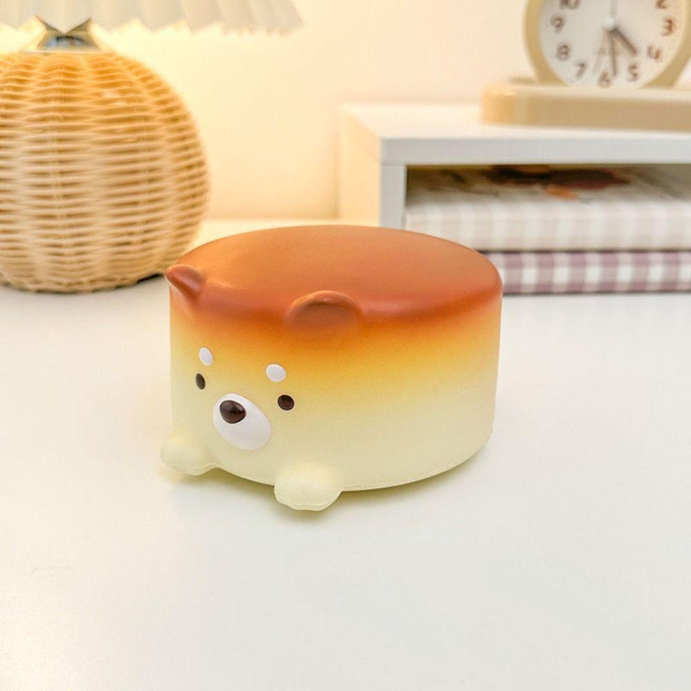 Mmluck Đồ Chơi Xốp Squishy Giảm Stress Hình Miếng Phô Mai Cún Ăn Bánh Kem Dễ Thương Cho Bé