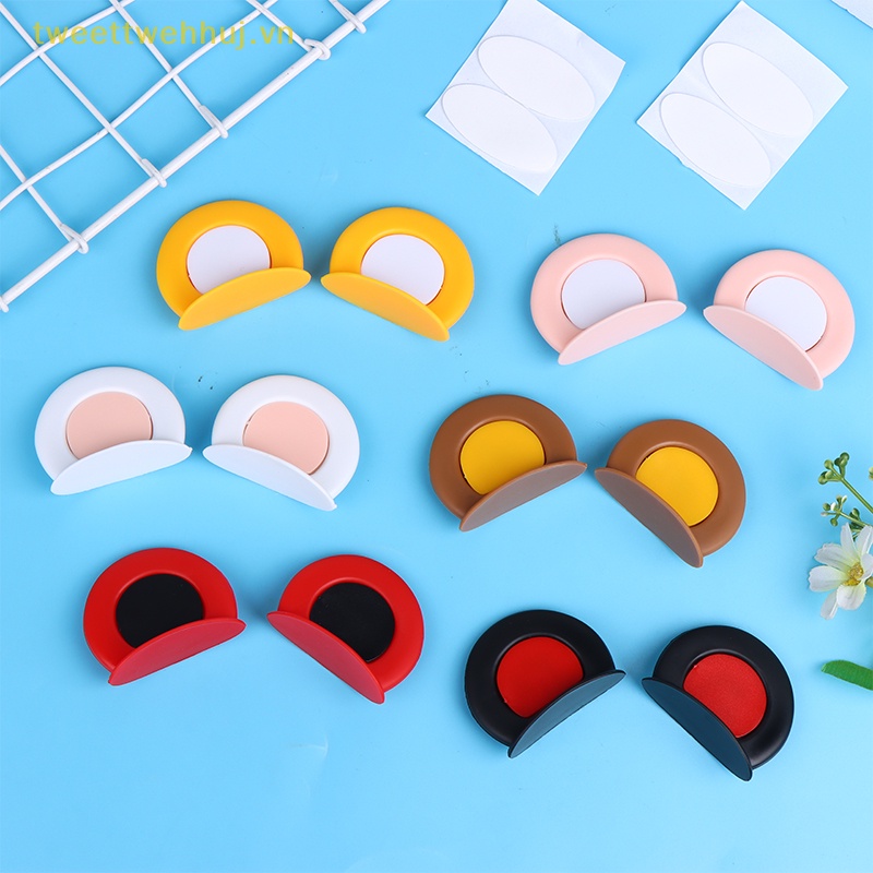 1 Cặp Miếng Dán Trang Trí Mũ Bảo Hiểm Hình Tai Gấu Đáng Yêu vn