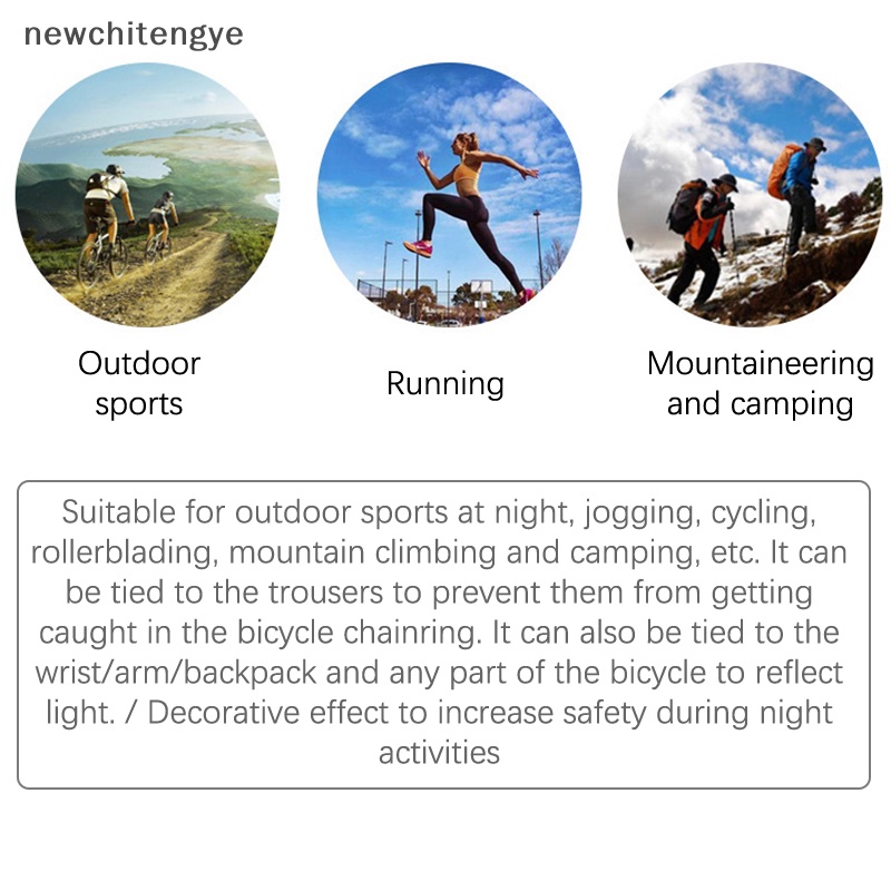 Cuộn Băng Dán Phản Quang Cảnh Báo An Toàn Ban Đêm Cho Xe Đạp / Câu Cá