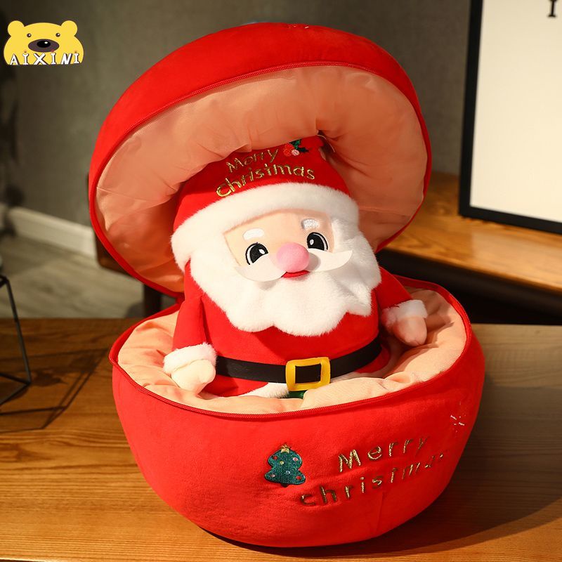 Búp Bê Nhồi Bông 5 Trong 1 Hình Quả Táo / Hươu / Người Tuyết / Ông Già Noel / Cây Thông Giáng Sinh