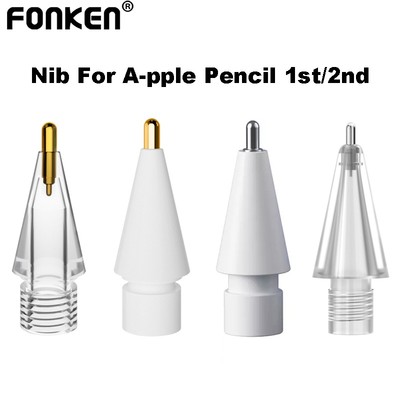 Đầu bút chì Fonken Stylus Thay thế Nibs Trắng trong suốt Chống mài mòn cho bút chì A thế hệ 1 / 2