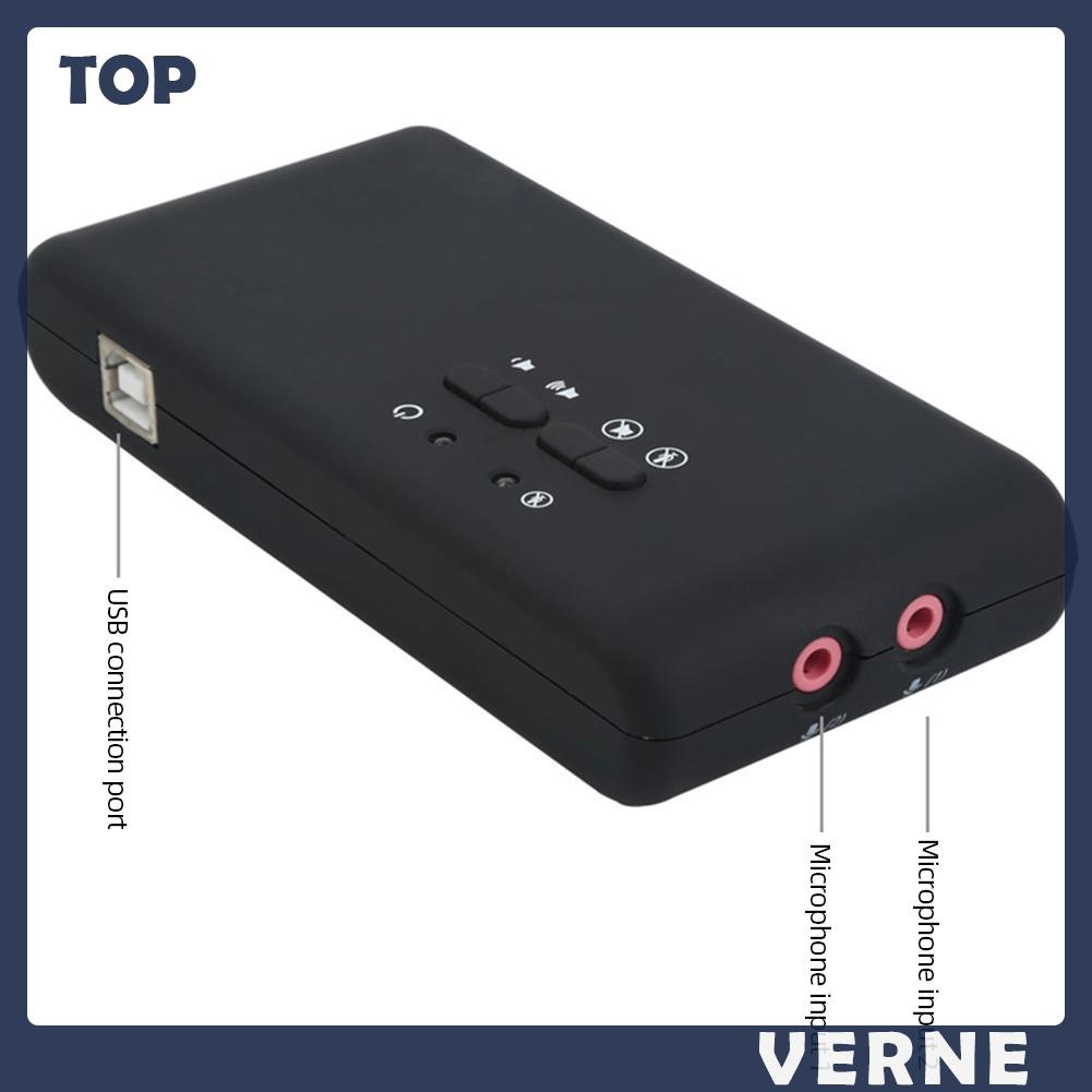 Thẻ Âm Thanh 7.1 8 Kênh usb 2.0 Chuyên Dụng Cho Loa Máy Tính