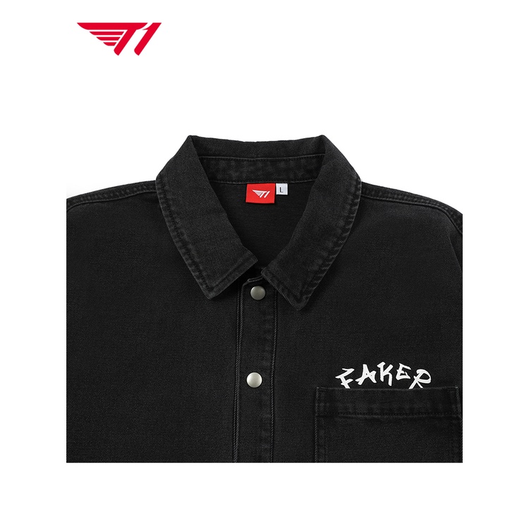 Áo Khoác Bò Denim T1 Faker Xuân Thu - Chính hãng GOALSTUDIO