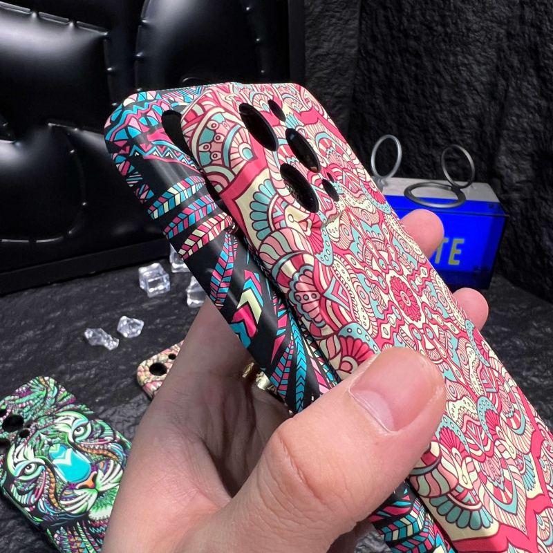 Ôp Điện Thoại Silicon Dẻo Họa Tiết Sư Tử Chống Bám Mồ Hôi / Rơi / Vân Tay Cho iphone 13promax 14plus 12 11 Ốp