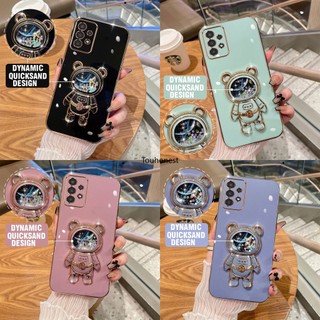 Ốp ĐiệN ThoạI Samsung Galaxy A52 Case Samsung S24 Ultra Case Samsung A32 Ốp Lưng Samsung A15 Casing Samsung A05 A05S Case Samsung S24 Plus Case Samsung Note 8 Case Samsung A52S Case Silicone Liquid Quicksand Astronaut Bracket Stand Soft Cover Phone Case