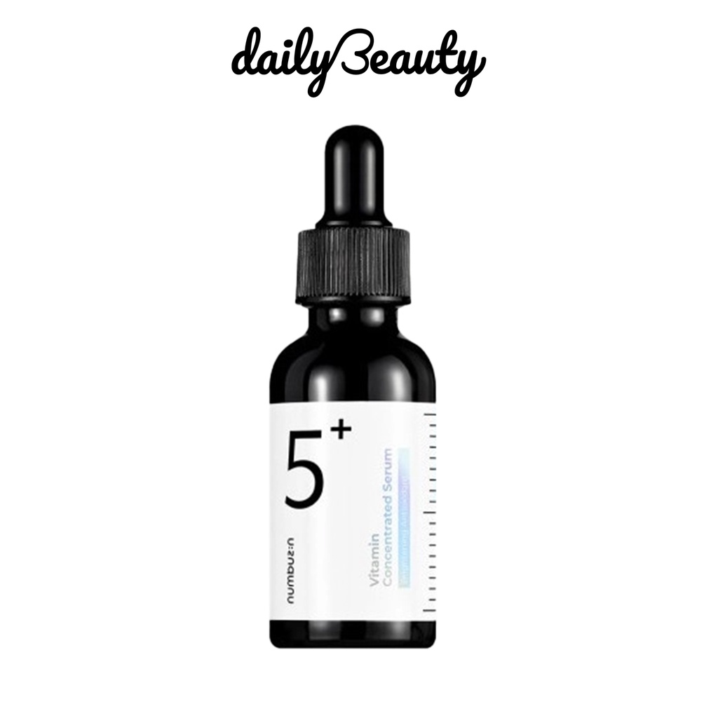 Tinh chất serum Numbuzin No.5+ Vitamin Concentrated Serum đậm đặc giúp cải thiện nám, tàn nhang (Chai 30ml) Daily Beauty