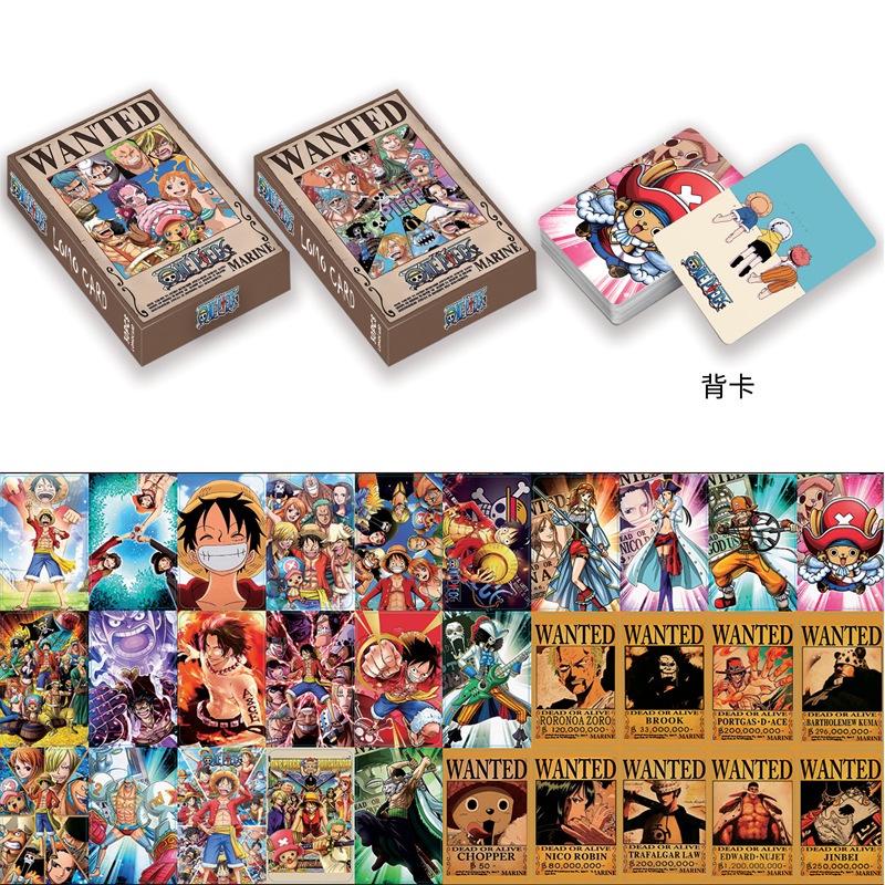 ONE PIECE Lomo Card Double-sided Color Printing Monkey·D·Luffy Roronoa Zoro Photocard 30pcs/box
