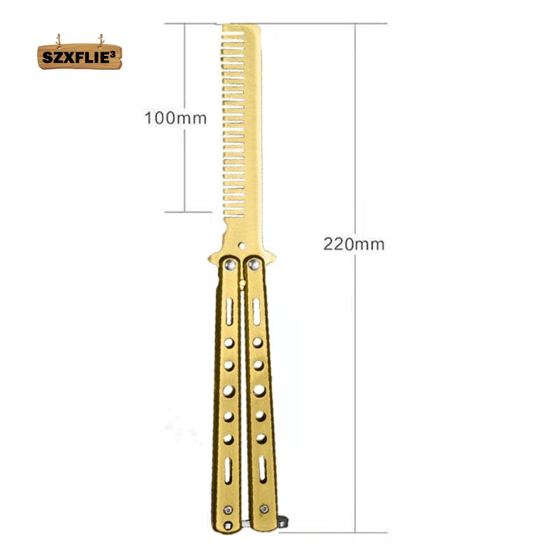 Lược Chải Tóc Hình Bướm Bằng Thép Không Gỉ