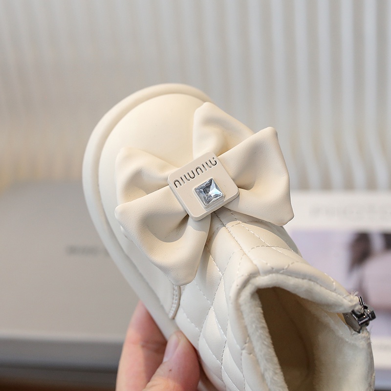 Giày Bốt Da martin Đế Mềm Có Khóa Kéo Thoải Mái Thời Trang Thu Đông Cho Bé Gái 2-16 Tuổi