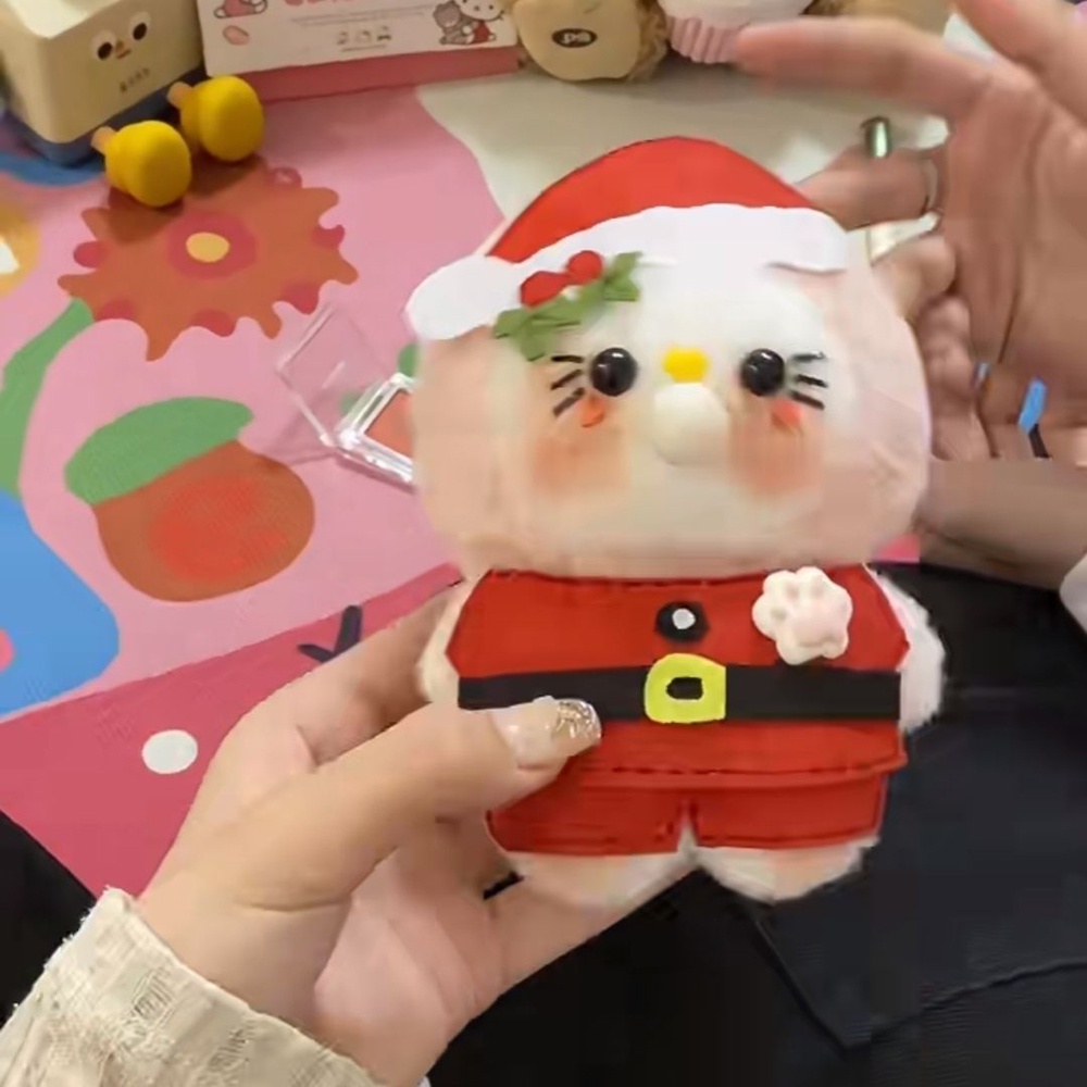 Búp Bê Hoạt Hình Nhồi Bông Mềm Có Tiếng Kêu Bằng Tay diy Sáng Tạo Trang Trí Giáng Sinh
