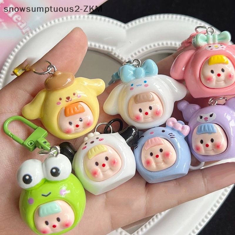 # Snow # sanrio anime hello kitty Móc Khóa Trang Trí Ba Lô / Chìa Khóa Xe Hơi / Quà Tặng Lễ Kỳ Nghỉ Cho Trẻ Em