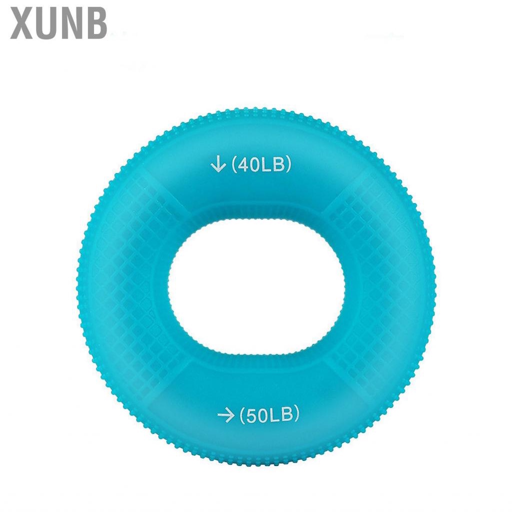 Xunb Ring Hand Exerciser Portable Silicone Dual Strength Improve Circulation Finger