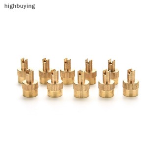 Set 10 Nắp Van Bằng Kim Loại Mạ Crom Chất Lượng Cao Cho Xe Hơi Mới