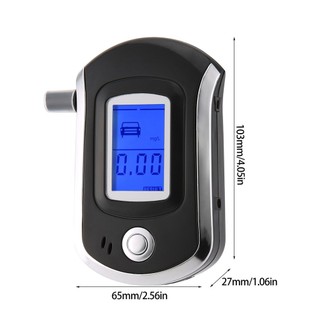 【adorb2】Digital Breath Alcohol Tester LCD Analyzer With 5 Mouthpiece Quick Response