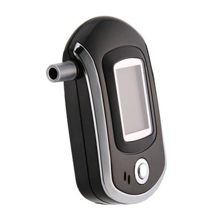 Digital Breath Alcohol Tester LCD Analyzer With 5 Mouthpiece Quick Response