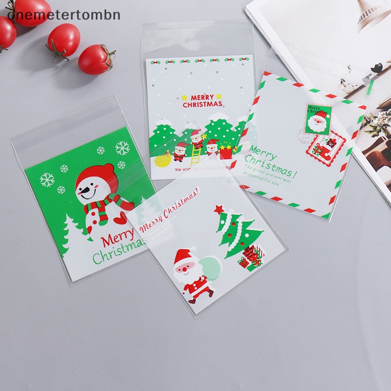 Bn Set 50 Túi Đựng Kẹo / Bánh Quy Trang Trí Giáng Sinh 2024