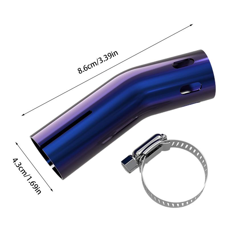 Ronxmor 1 Ống Pô Xả Khí Bằng Thép Không Gỉ Trang Trí Bảo Vệ Cho uhr pcx160 gsx250 cb400f