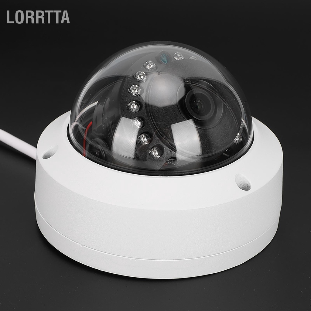 Lorrtta Camera IP Dome tích hợp POE 15 Ánh sáng hồng ngoại nhìn đêm CMOS kim loại cho IRCUT trong nhà ngoài trời