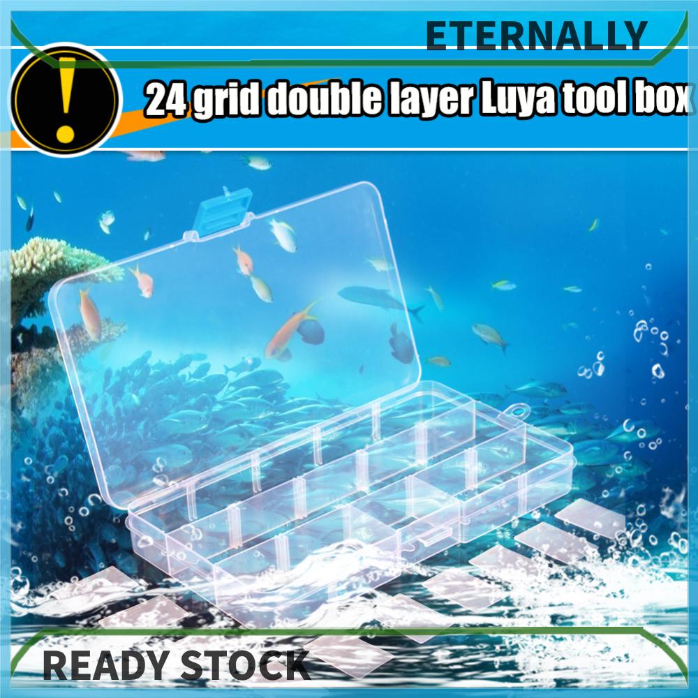 Hộp Đựng Mồi Câu Cá Bằng Nhựa Hai Lớp Phân Loại