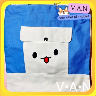 Túi tote túi vải hai ngăn thời trang