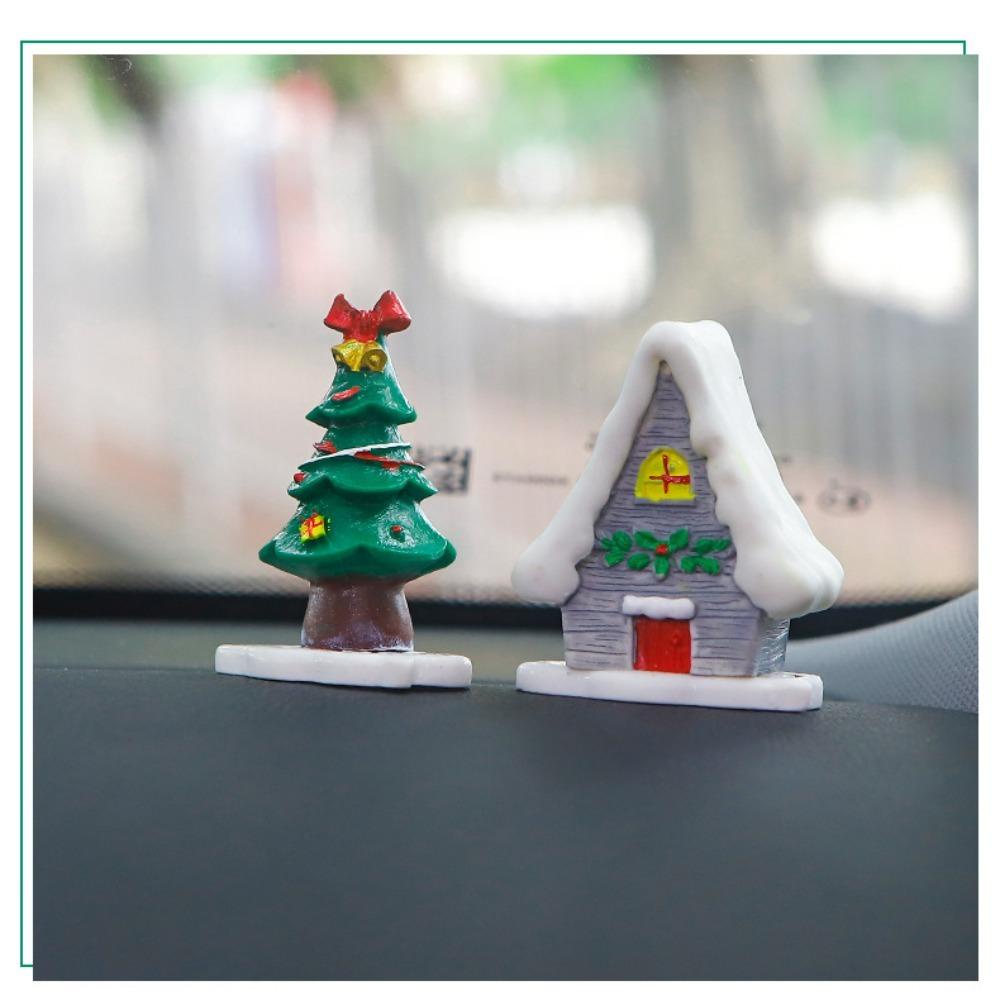 Yveta Kẹp Khuếch Tán Nước Hoa Để Bàn Trang Trí Nội Thất Xe Hơi Hình Cây Thông Noel Dễ Thương