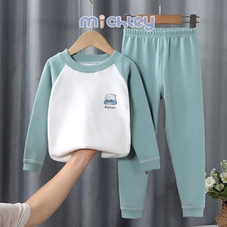 Michley bộ quần áo nhung ấm áp thời trang mùa thu cho bé