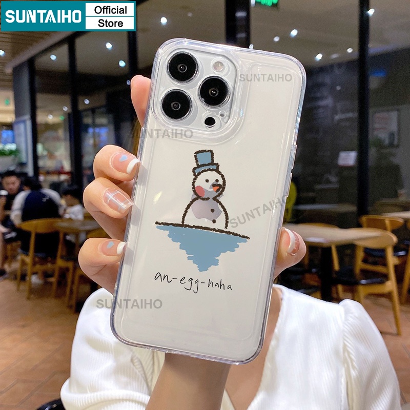 Suntaiho Ốp Điện Thoại tpu Mềm Chống Sốc Họa Tiết Giáng Sinh Cho iphone 15 14 12 13 11 pro max ip 7 8 plus iphon x xs xr xs max