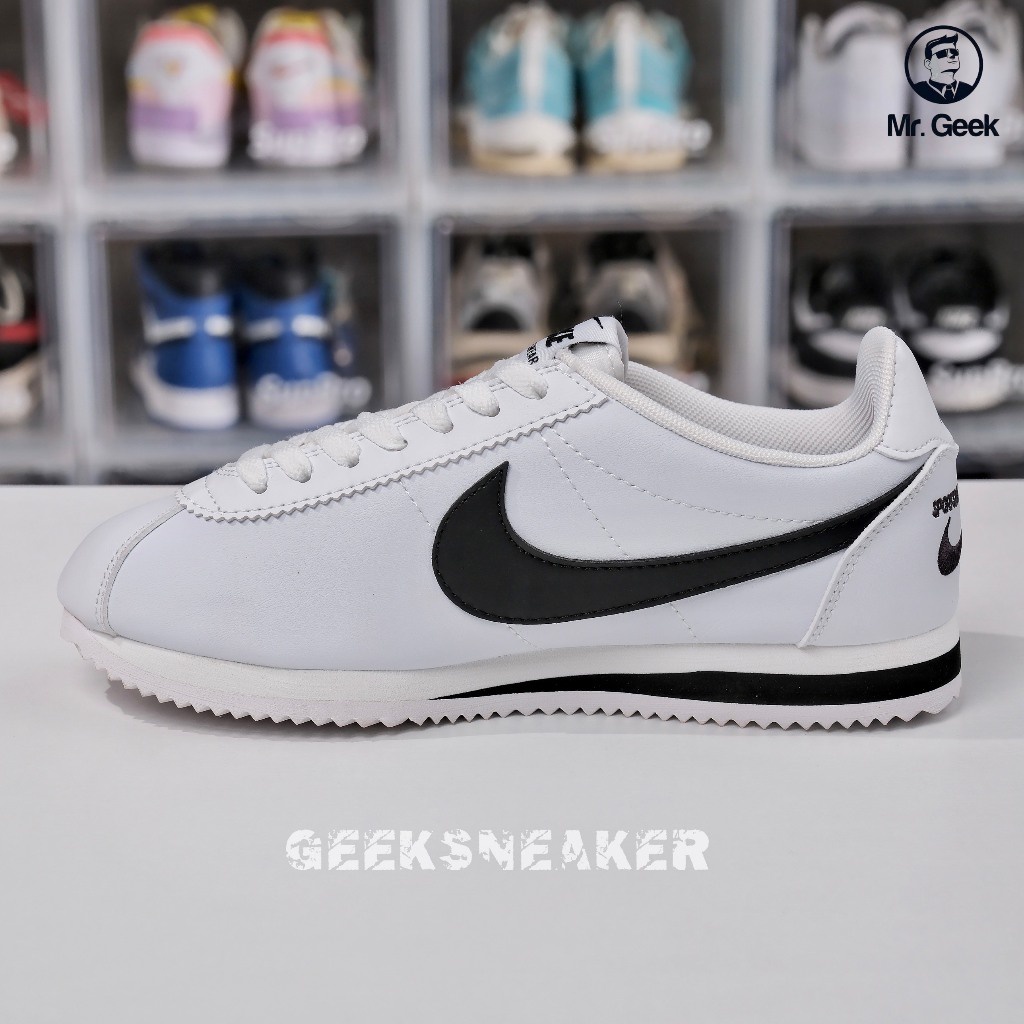 Giày Sneaker cổ thấp Nk Cortez Black White -904764-102
