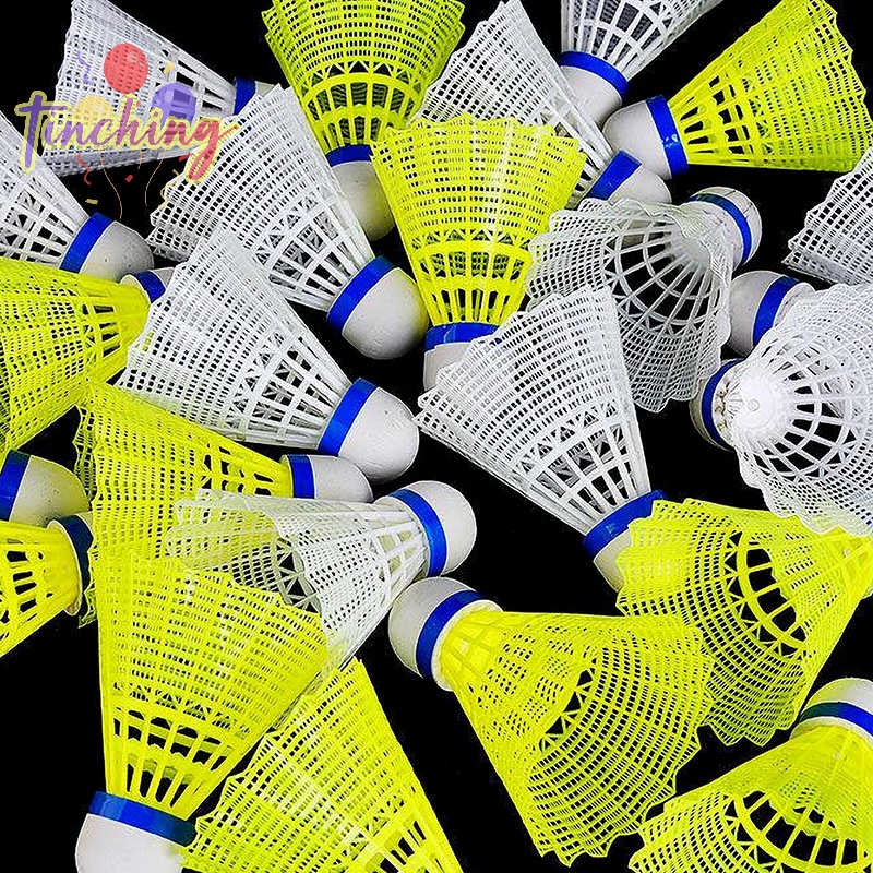 1 Quả Cầu Lông Bằng Nhựa nylon Bền Màu Vàng Trắng