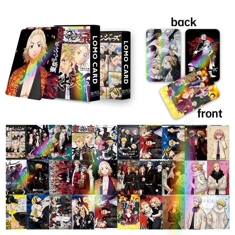 Tokyo Revengers Laser Flash Lomo Card Photocard 30pcs/box - Must-Have for Anime & Manga Fans