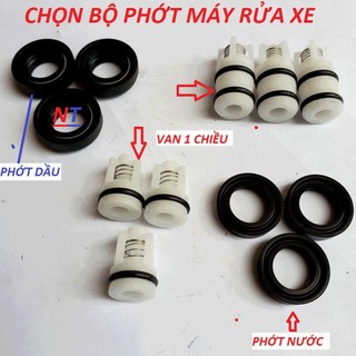 Bộ phớt, van 1 chiều máy rửa xe mini 12-18 | van phớt máy rửa xe cao áp