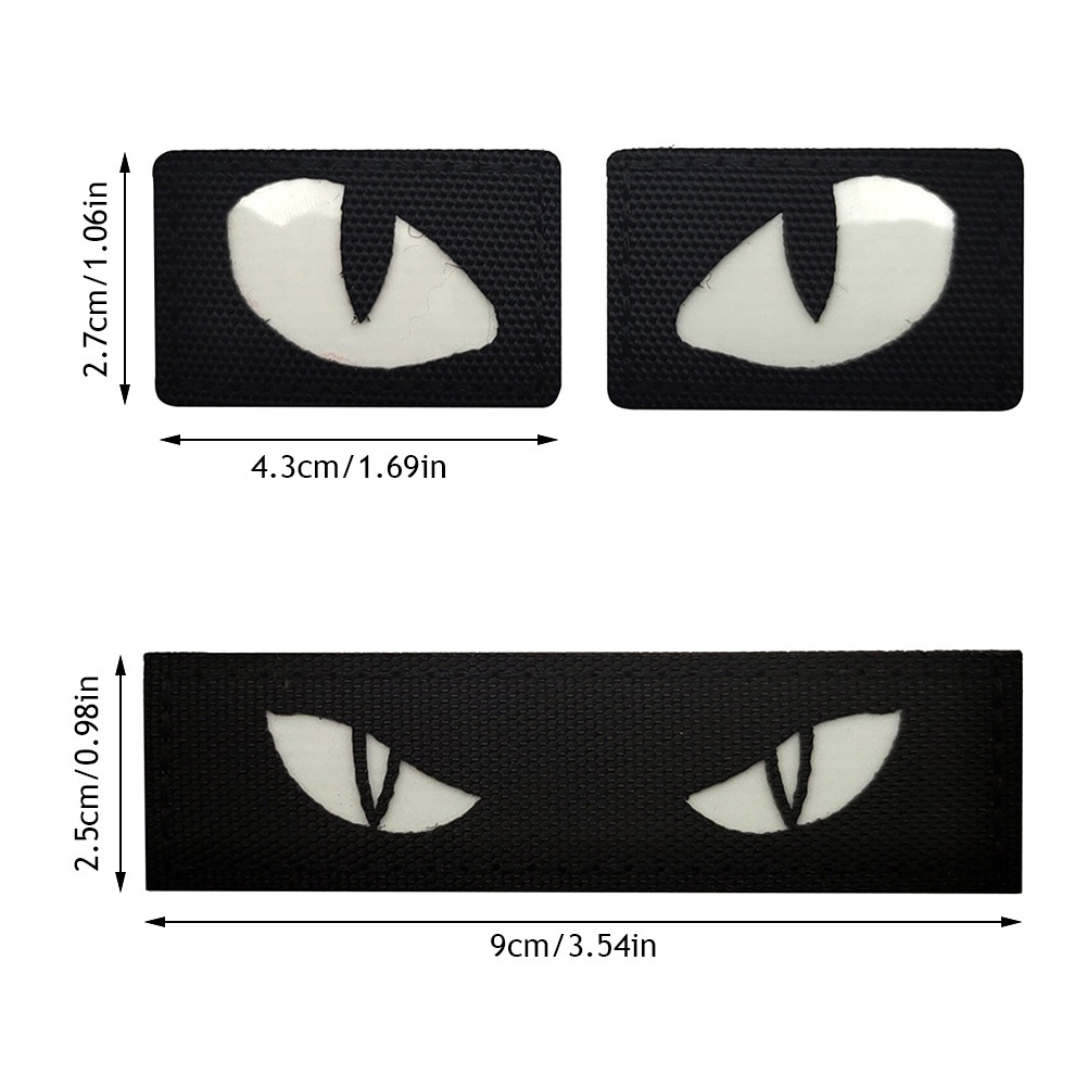 Huy Hiệu Dạ Quang Dán Balo Nón Bảo Hiểm / Ba Lô / Túi Xách Hình luc Dùng Khi Chạy Ban Đêm