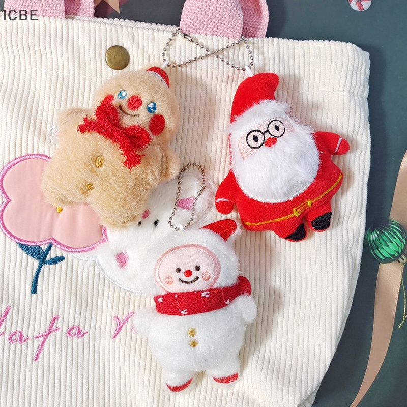 Ic Móc Khóa Hình Búp Bê Ông Già Noel Bánh Mì Gừng Bông Mềm Mại Trang Trí Ba Lô / Ô Tô vn