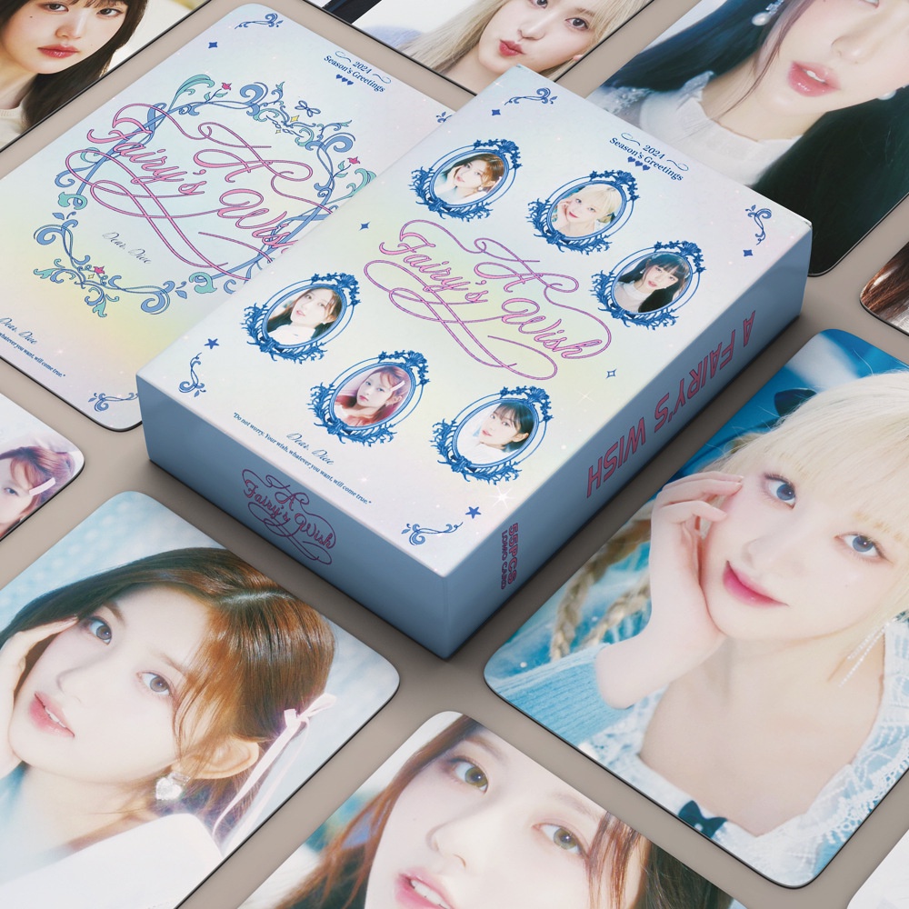 IVE Album 2024  A Fairy's Wish Photocard Lomo Card Postcard 55 chiếc / hộp
