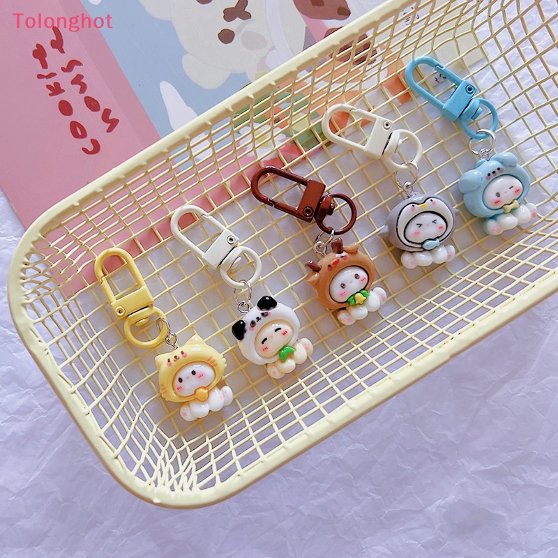 Tolonghot > Móc Khóa Hình Thỏ Con Hoạt Hình Bóng Đáng Yêu Trang Trí Ba Lô Quà Tặng Truy Cập