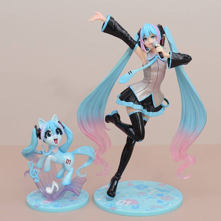 Ere1 Mô Hình Đồ Chơi Ngựa Con hatsune miku twilight Thunder rainbow dash luna fluttershy Cho Bé Gái