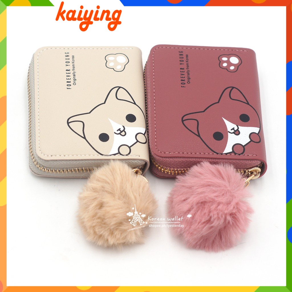 Ví Ngắn mini Hình Cún Con Dễ Thương Phong Cách Hàn Quốc Dành Cho Nữ