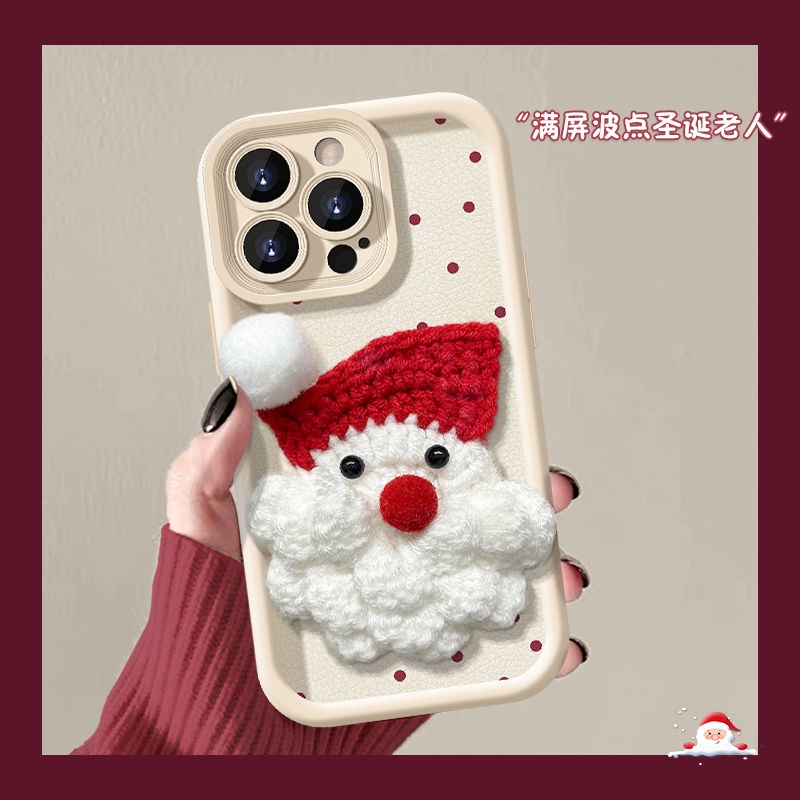 Ốp Điện Thoại Họa Tiết Ông Già Noel Đơn Giản Thời Trang Cho iphone7 7plus 8 8plus xs xr 11 12 13 14 15 pro plus promax