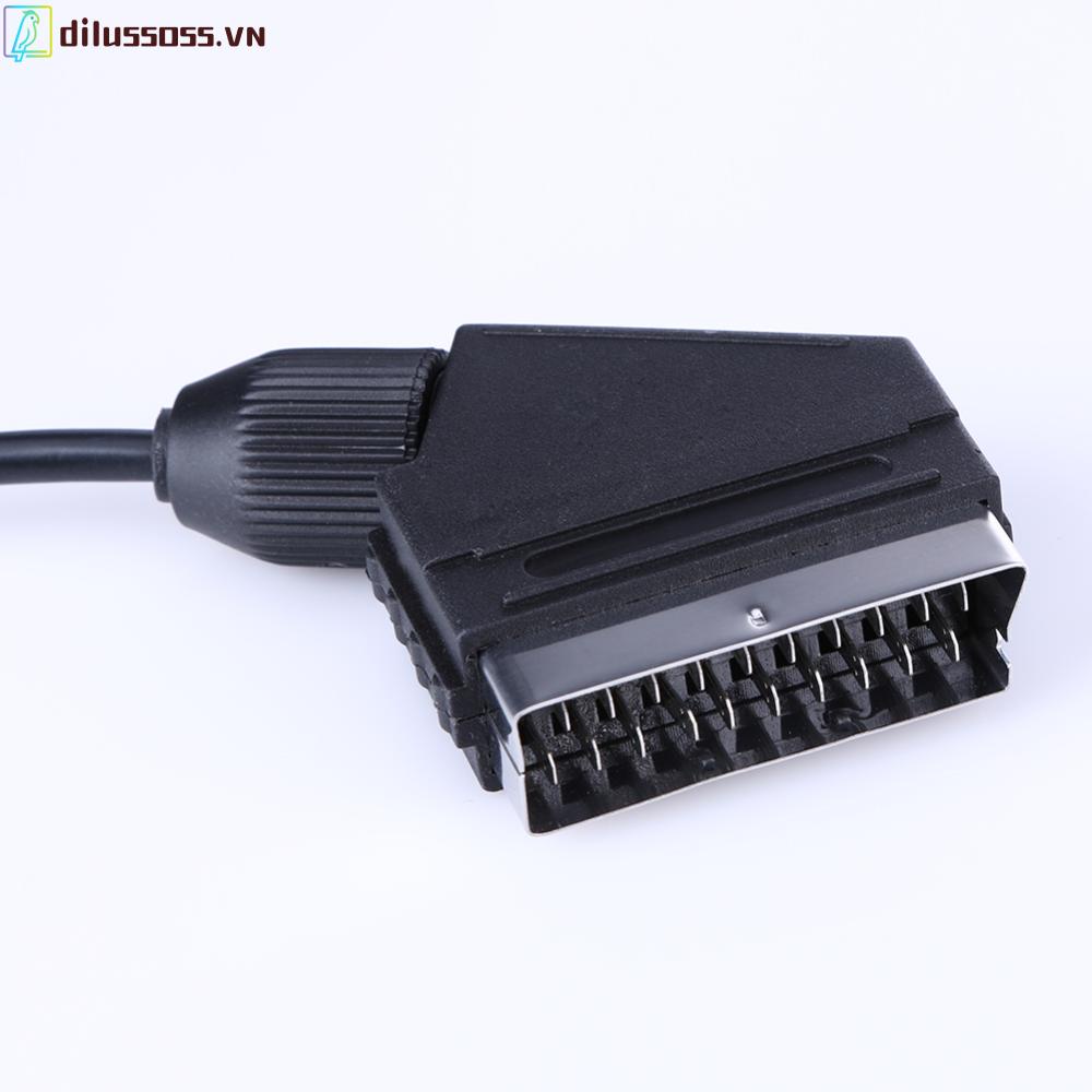 Dây Cáp 1.8m rgb scart tv av Cho ps1 ps2 ps3
