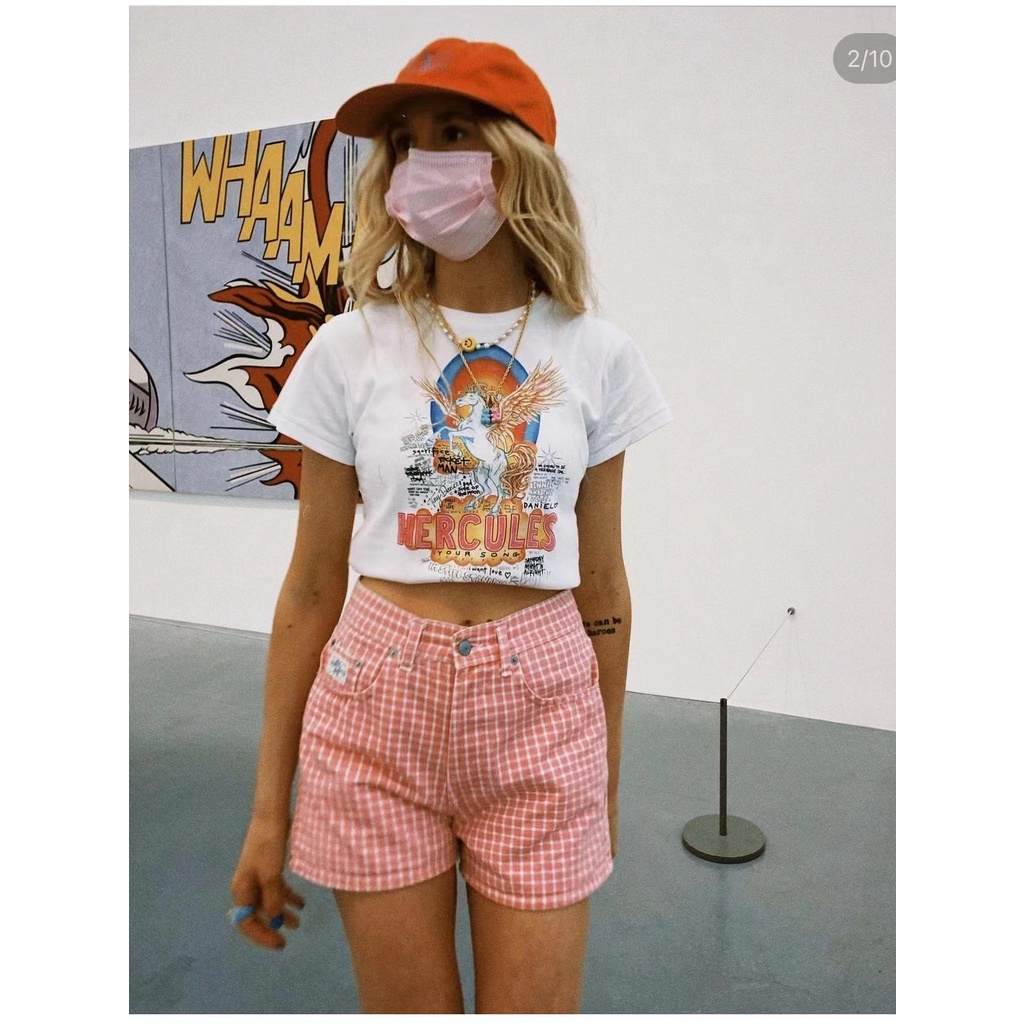 Áo Thun Croptop Tay Ngắn Cổ Tròn Dáng Ôm Thời Trang Mùa Hè y2k Quyến Rũ Cho Nữ