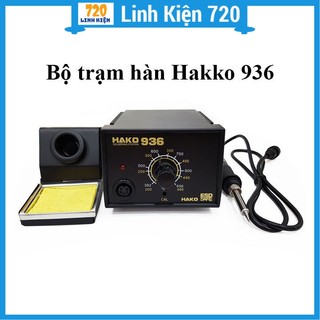 Mỏ hàn thiếc, trạm hàn hakko 936 220v 60w, mỏ hàn chì điều chỉnh nhiệt độ từ 200 đến 480 độ