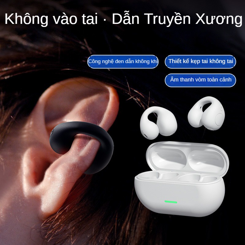 Tai Nghe Nhét Tai bluetooth Không Dây Thông Minh tws Có Kẹp Gắn Tai