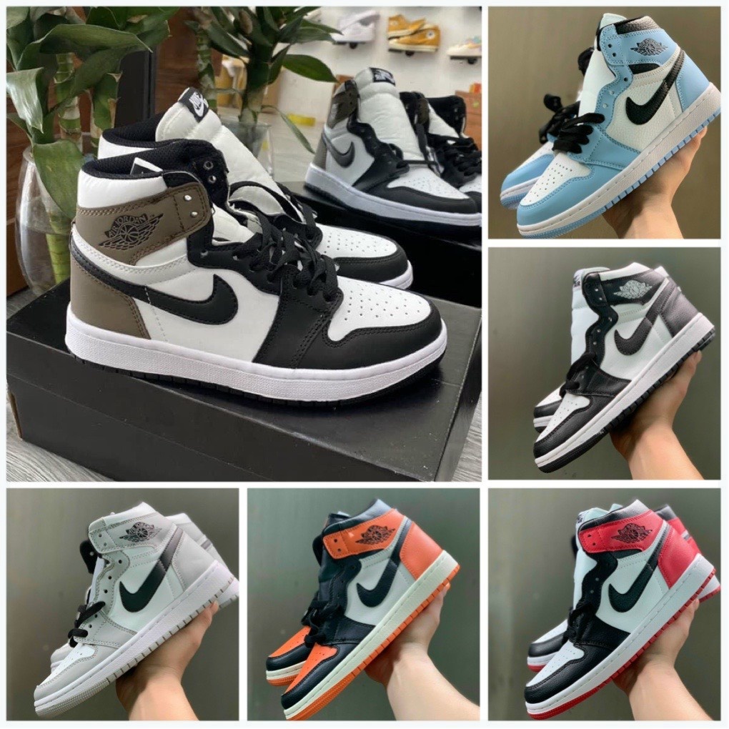 Giày thể thao sneaker jordan PANDA ❤️ Giày Jordan JD1 High Cao Cổ 6 Màu 2022 Full Box Q1