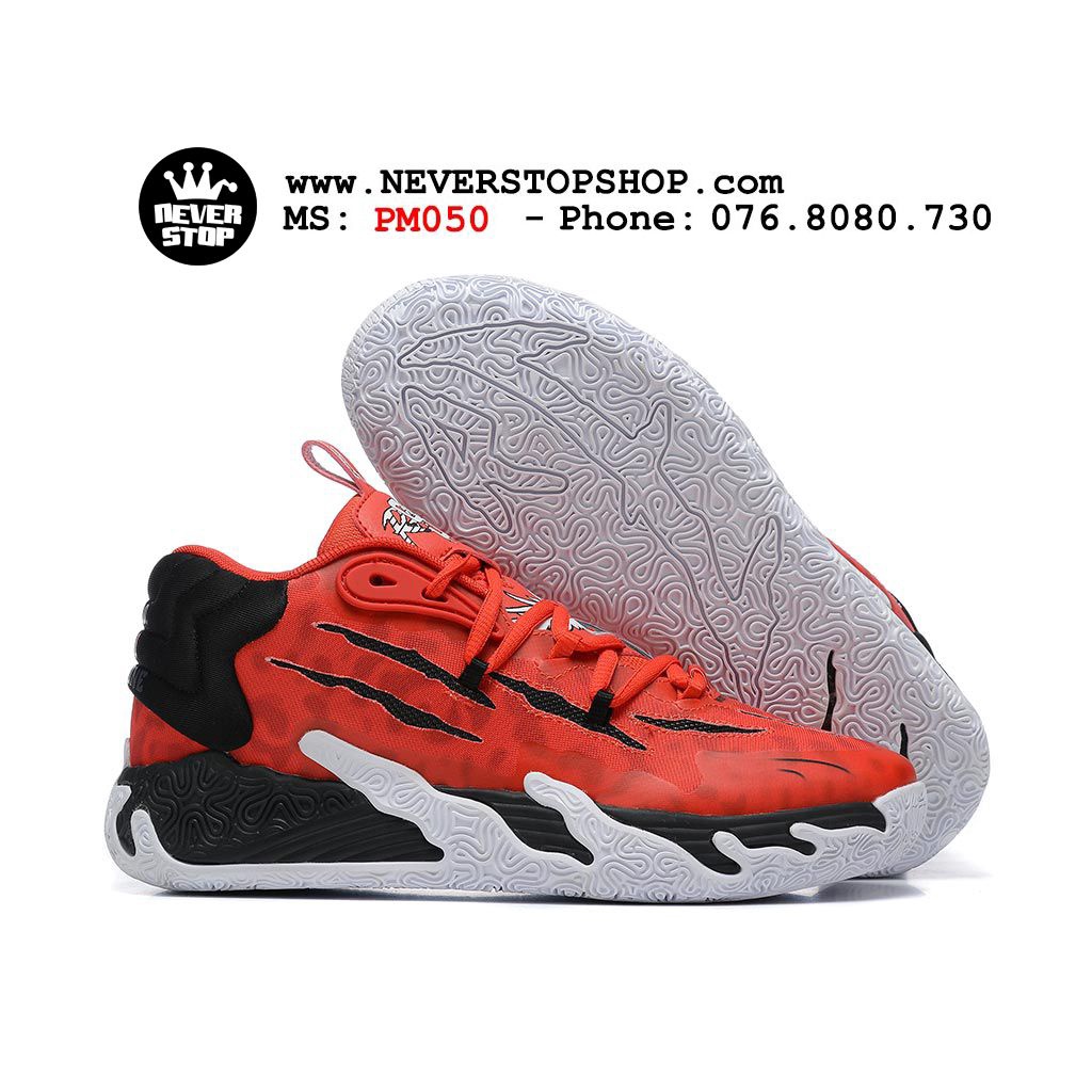 Giày bóng rổ PM MB 03 RED BLACK phối màu mới hàng chuẩn nét chất lượng cao giá tốt  NeverStopShop.com